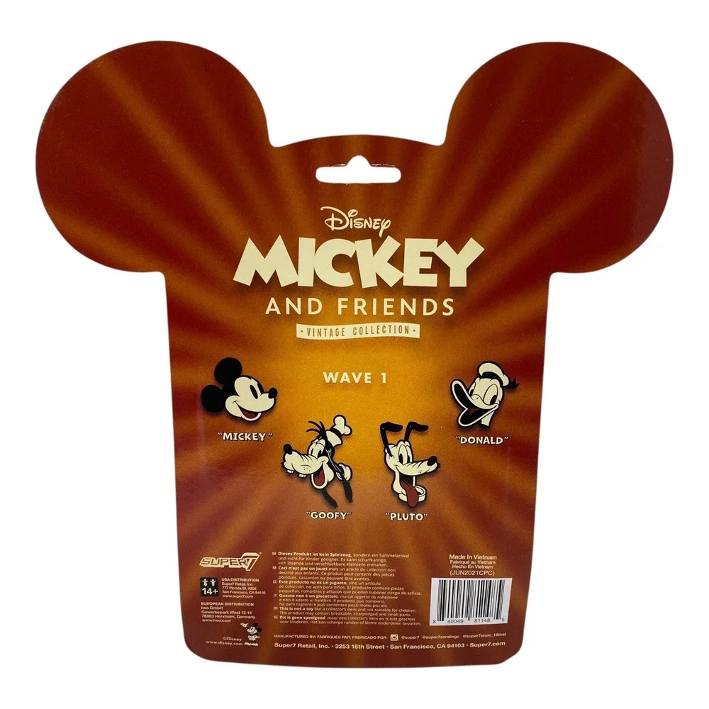 Disney Mickey & Friends Vintage Collection Reaction‎ Figures Goofy Donald Pluto - Picture 8 of 8